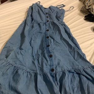 Medium jean button up dress